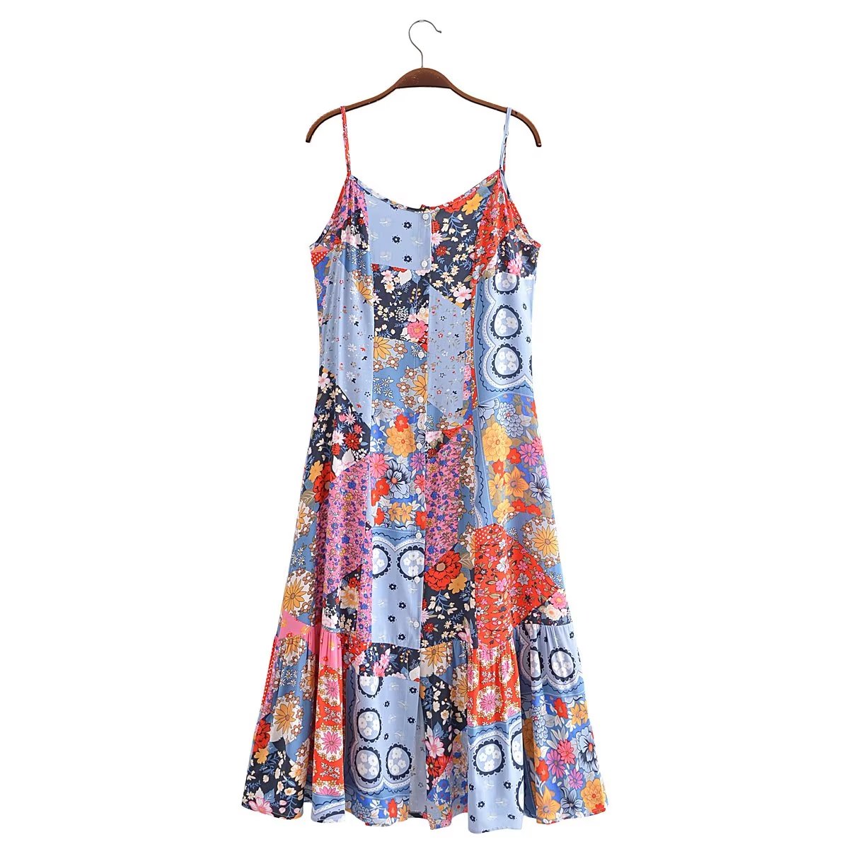 Sleeveless V-Neck Swing Dress
