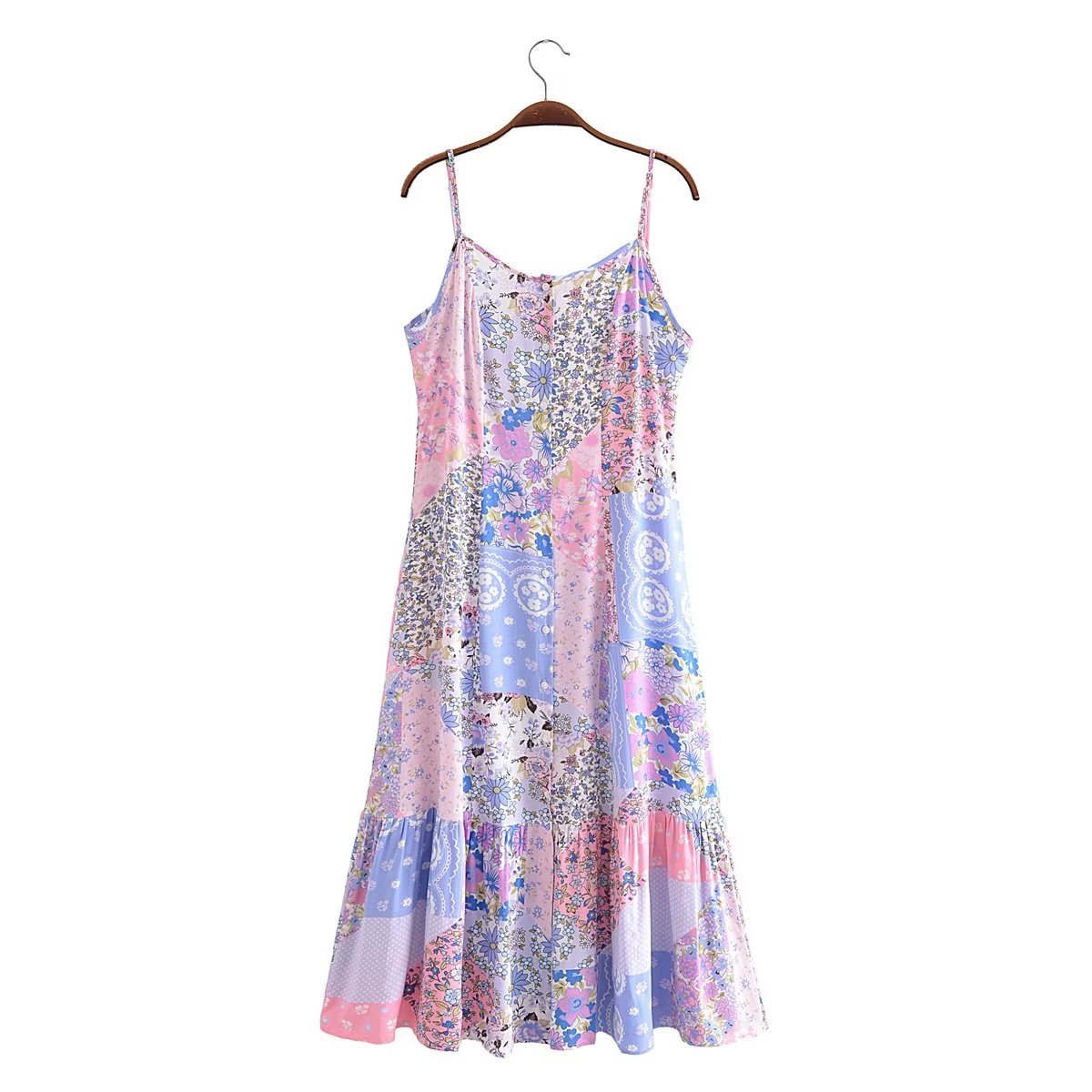 Sleeveless V-Neck Swing Dress