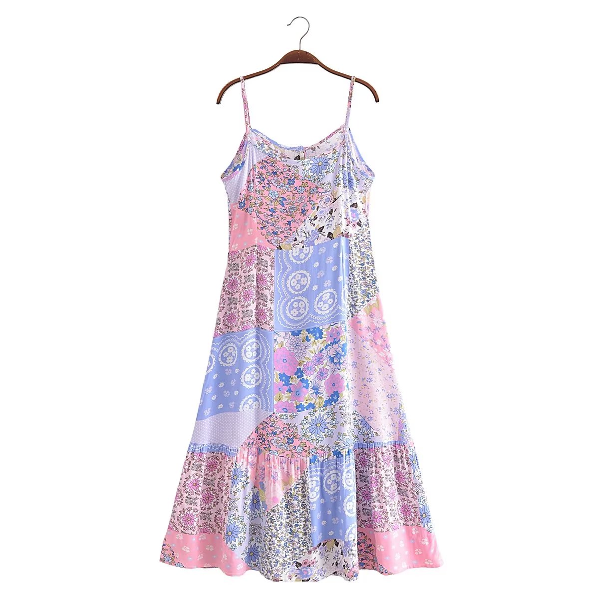 Sleeveless V-Neck Swing Dress