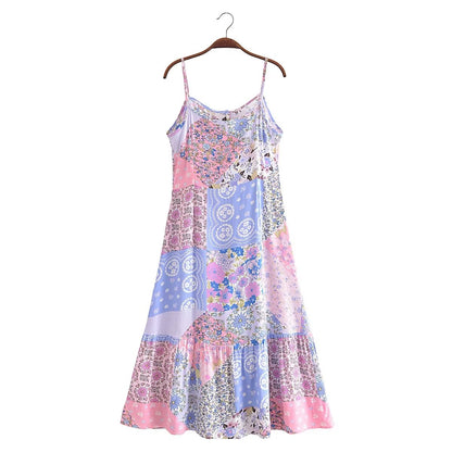 Sleeveless V-Neck Swing Dress