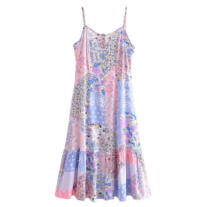 Sleeveless V-Neck Swing Dress